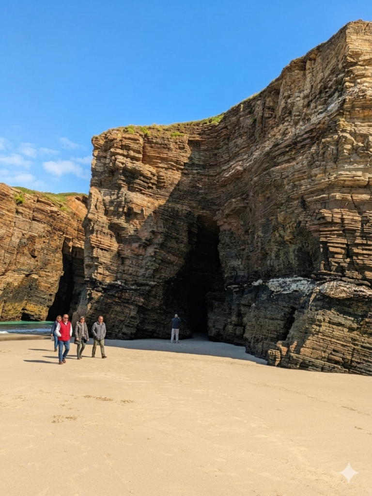 Playa de las Catedrales, Lugo y Ribadeo desde Santiago