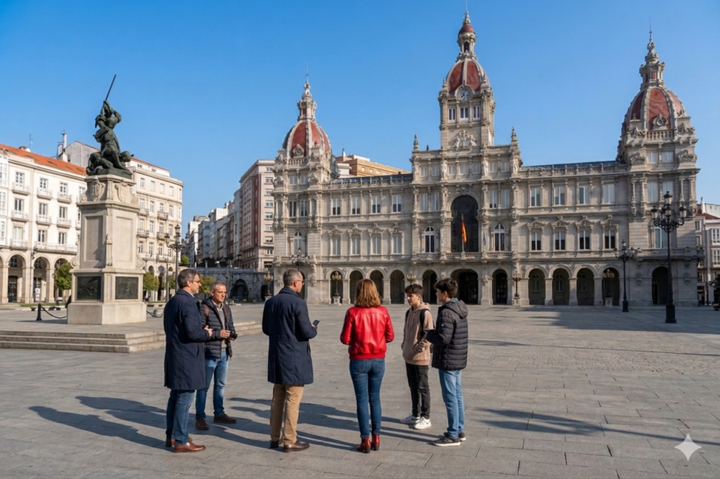 A Coruña y Betanzos desde Santiago