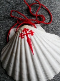 pilgrim's shell typical of Galicia