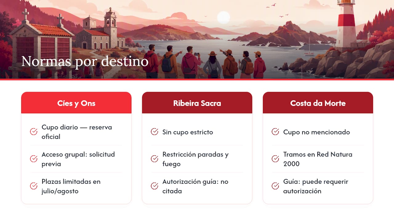 Comparación de permisos en áreas protegidas