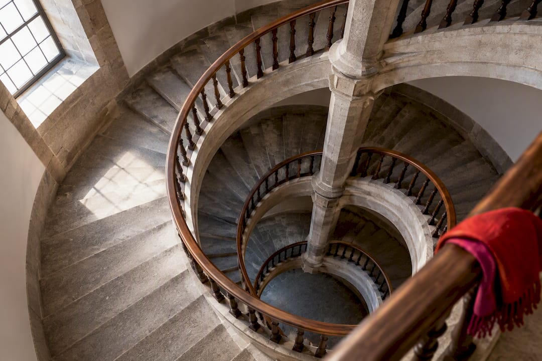 Escalera de caracol triple de Bonaval
