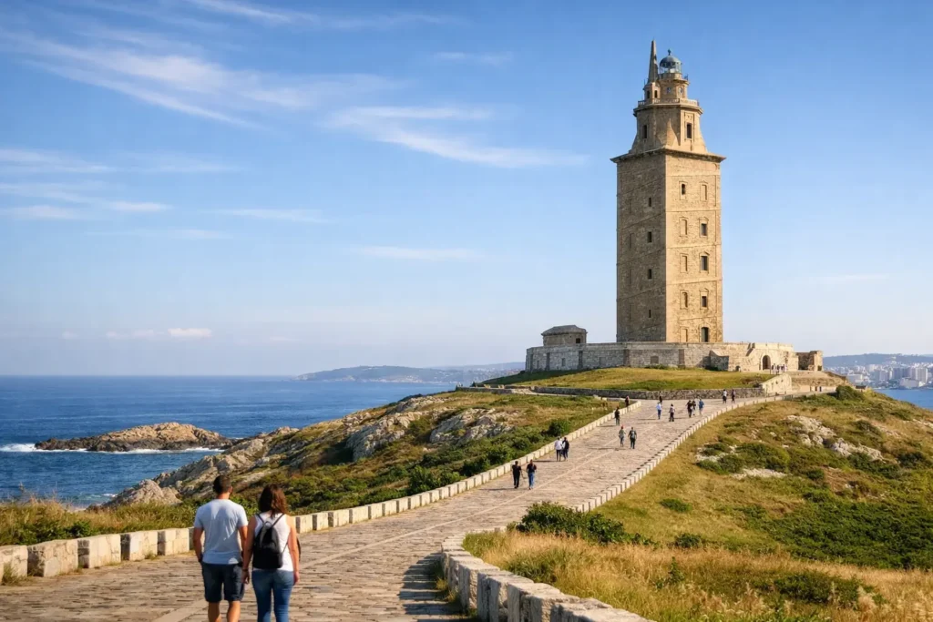 Tour della Torre di Ercole a A Coruña senza attese