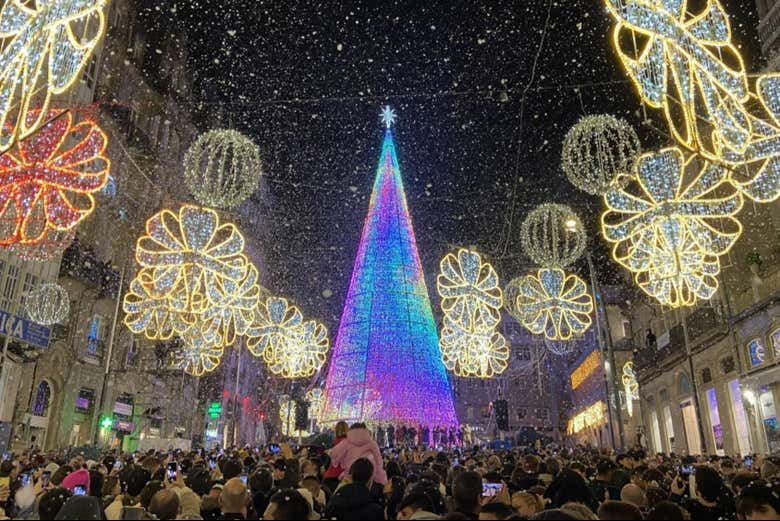 Excursión a las Luces de Navidad de Vigo desde Santiago de Compostela