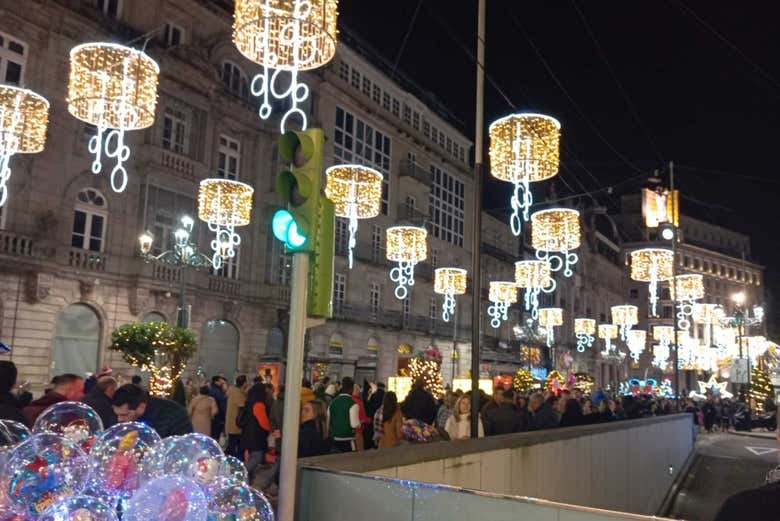 Excursión a las Luces de Navidad de Vigo desde Santiago de Compostela